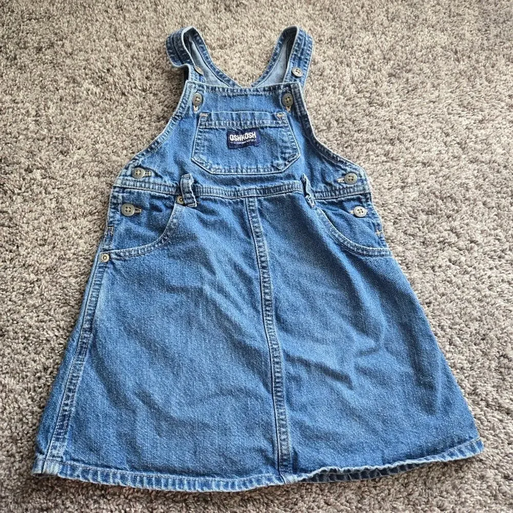 OshKosh B’gosh girl 4T Denim Jumper Dress